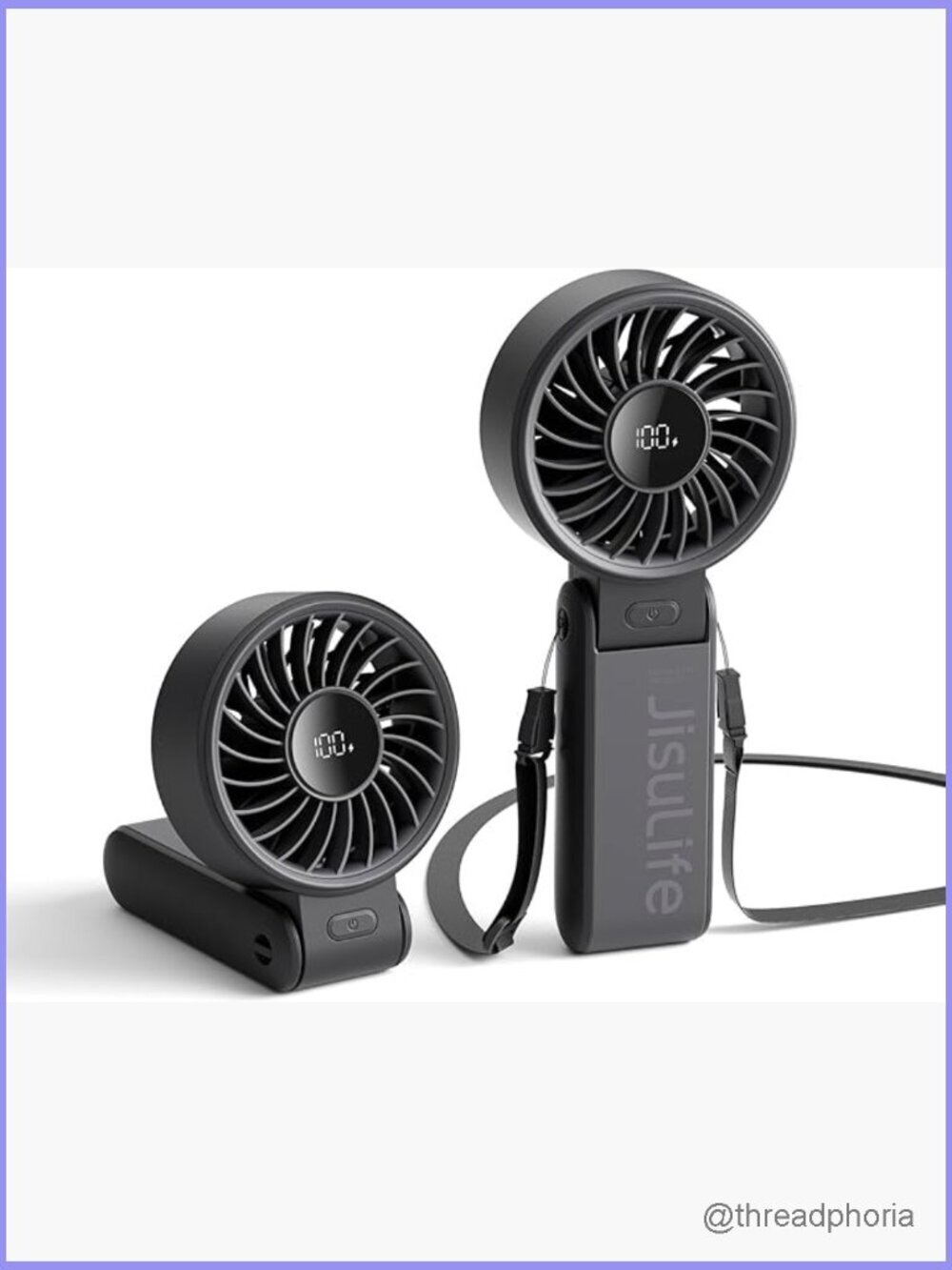 Handheld Fan Life7 – Rechargeable 5000mAh 19.5H Cooling 5-Speed LED Display